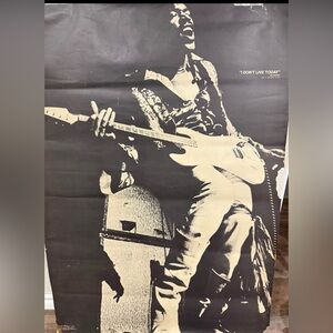 Vintage 1970 Jimi Hendrix Poster - “I don’t love today” by Ron Raffaelli